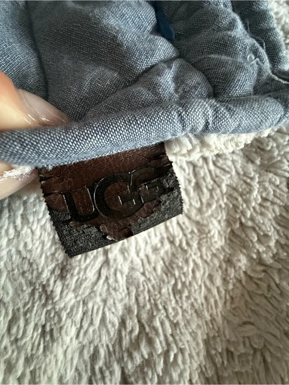 UGG Quilted Comforter Cover in Slate Blue